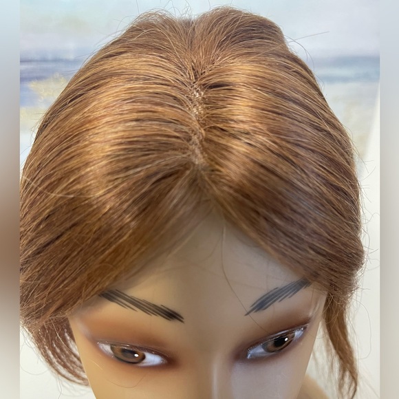 💯% 10” HUMAN Hair, center part, Brown/Auburn - Picture 2 of 9